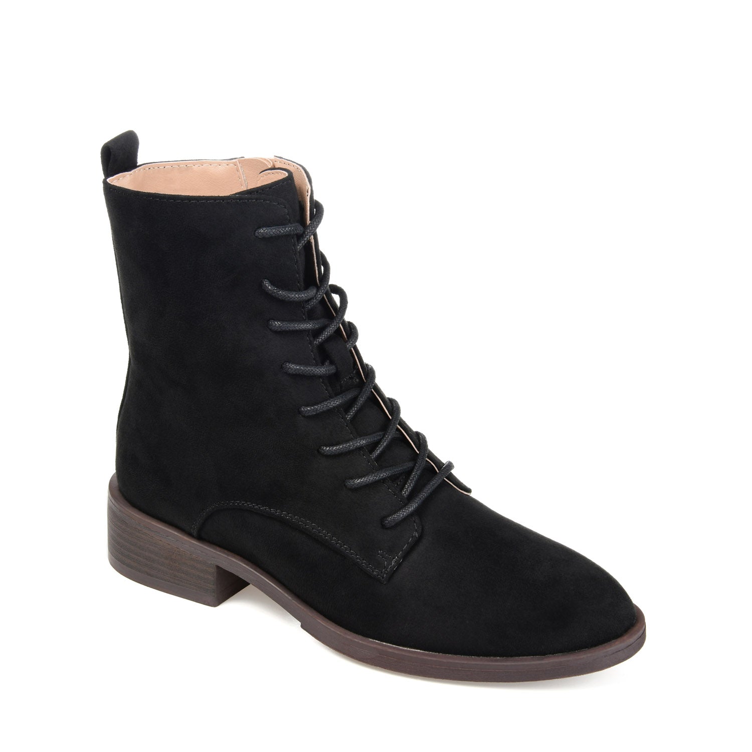 VIENNA COMBAT BOOTIES - Crinkle/Black