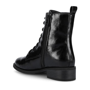 VIENNA COMBAT BOOTIES - Crinkle/Black