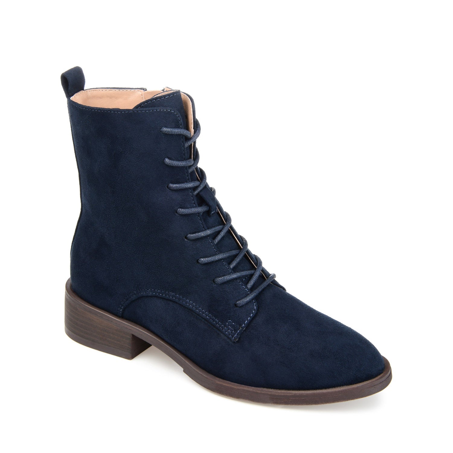 VIENNA COMBAT BOOTIES IN WIDE - Navy