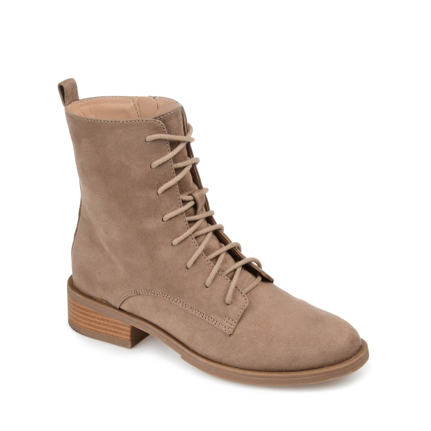 VIENNA COMBAT BOOTIES IN WIDE - Taupe