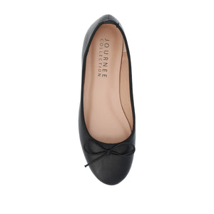 VIKA BALLET FLATS IN VEGAN LEATHER - Black