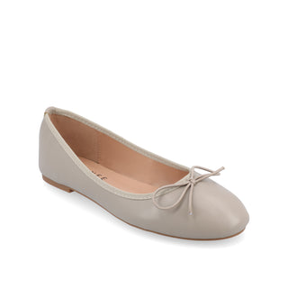 VIKA FAUX LEATHER BALLET FLATS IN WIDE