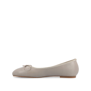 VIKA FAUX LEATHER BALLET FLATS IN WIDE