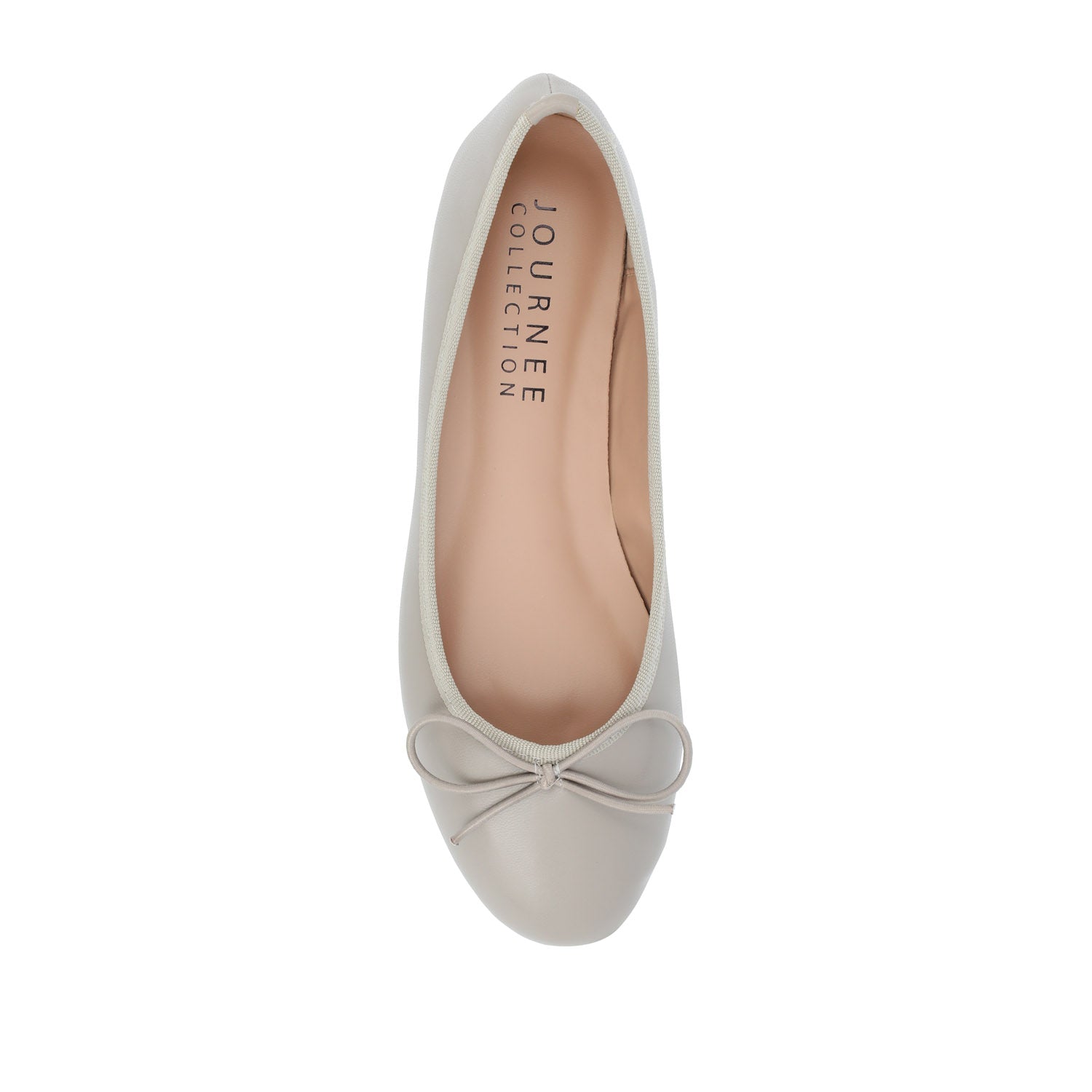 VIKA BALLET FLATS IN VEGAN LEATHER - Grey