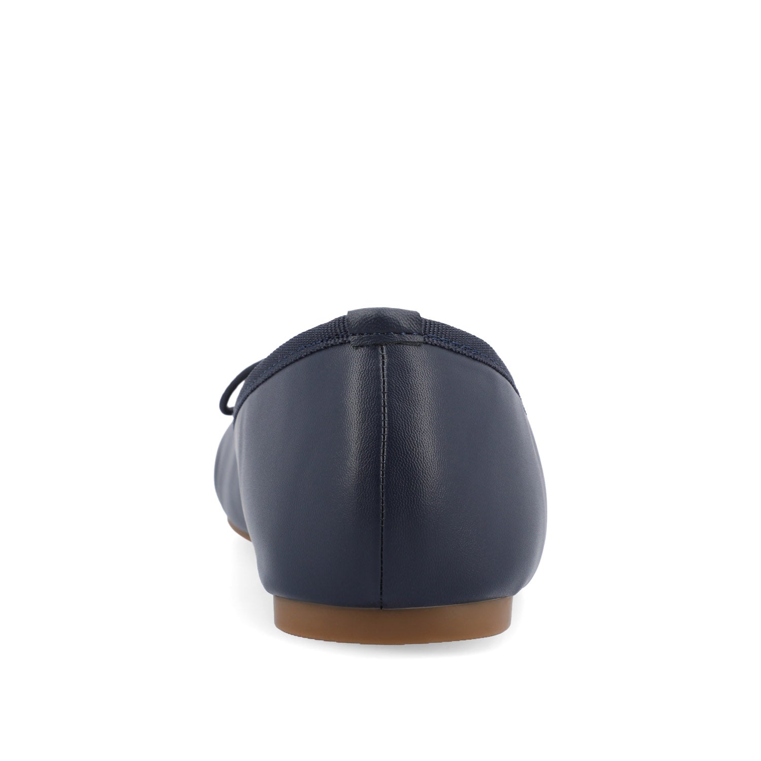 VIKA VEGAN LEATHER BALLET FLATS IN WIDE - Navy Nubuck