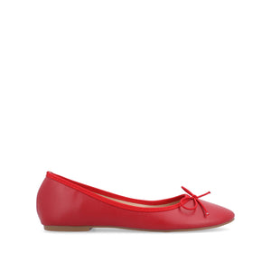 VIKA BALLET FLATS IN VEGAN LEATHER - Red