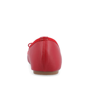 VIKA BALLET FLATS IN VEGAN LEATHER - Red