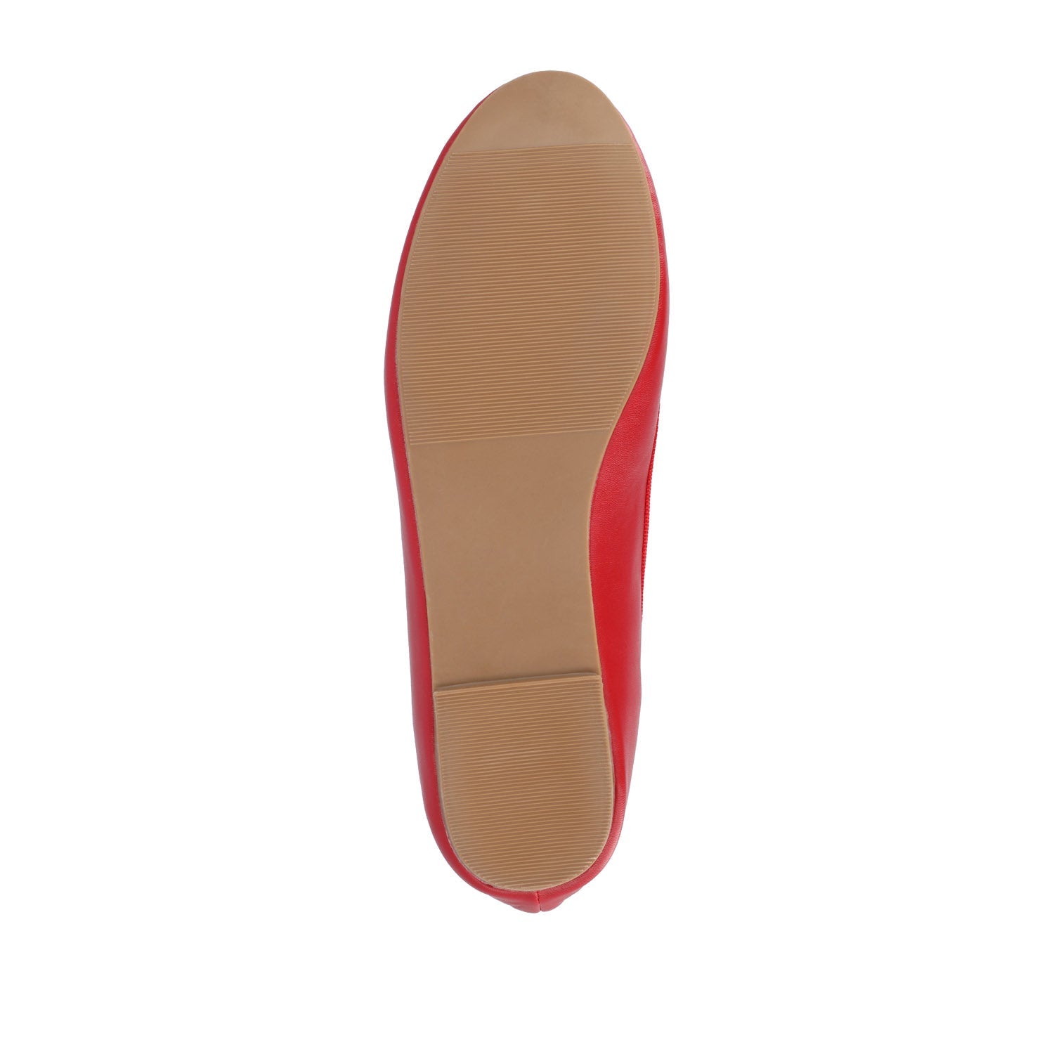 VIKA BALLET FLATS IN VEGAN LEATHER - Red