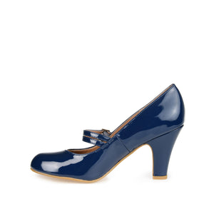 WENDY MARY JANE PUMP HEELS IN STATEMENT - Navy Nubuck