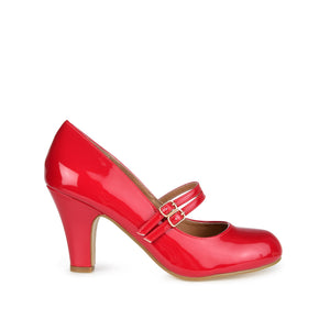WENDY MARY JANE PUMP HEELS IN STATEMENT - Red