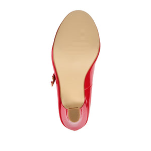 WENDY MARY JANE PUMP HEELS IN STATEMENT - Red