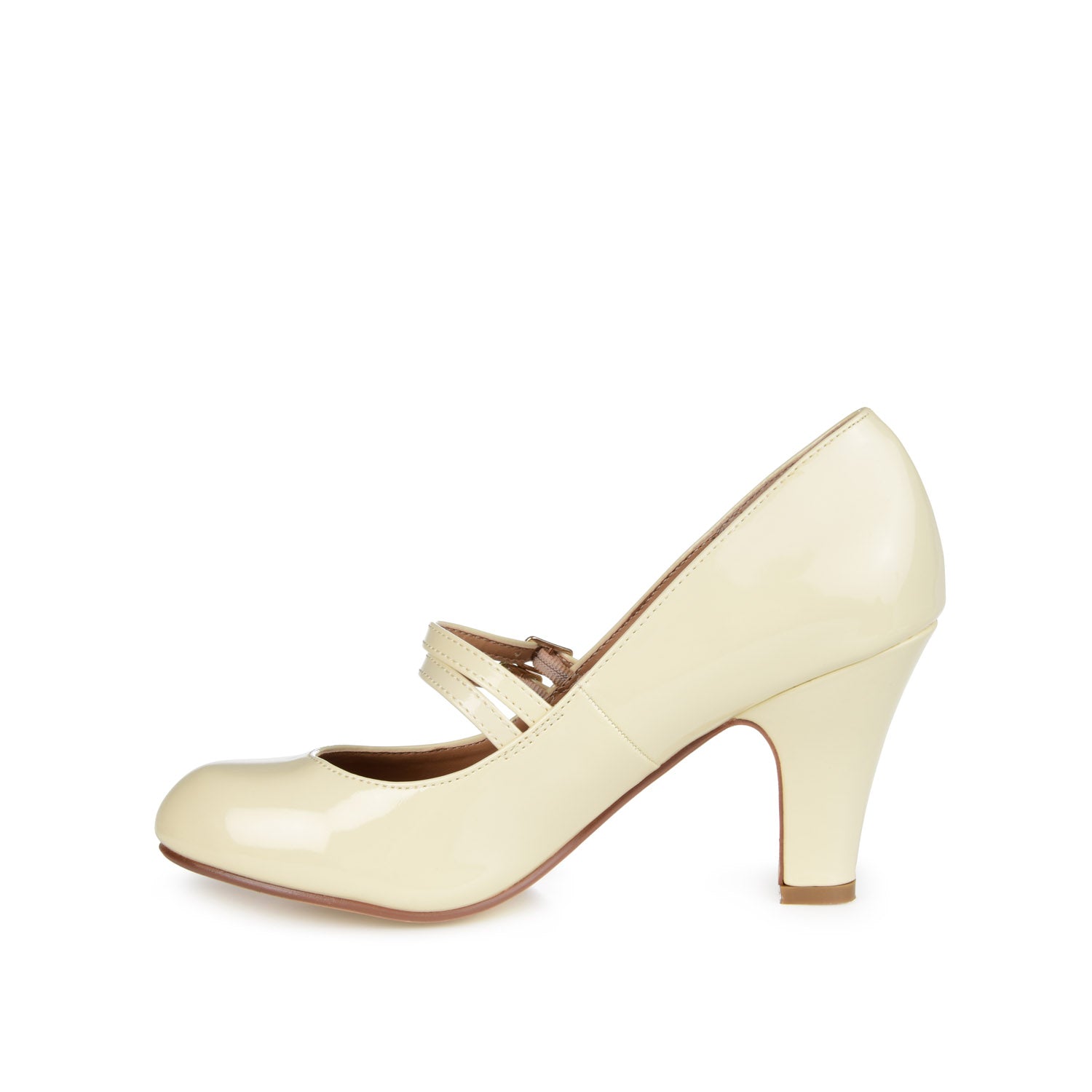 WENDY MARY JANE PUMP HEELS IN PATENT - Beige
