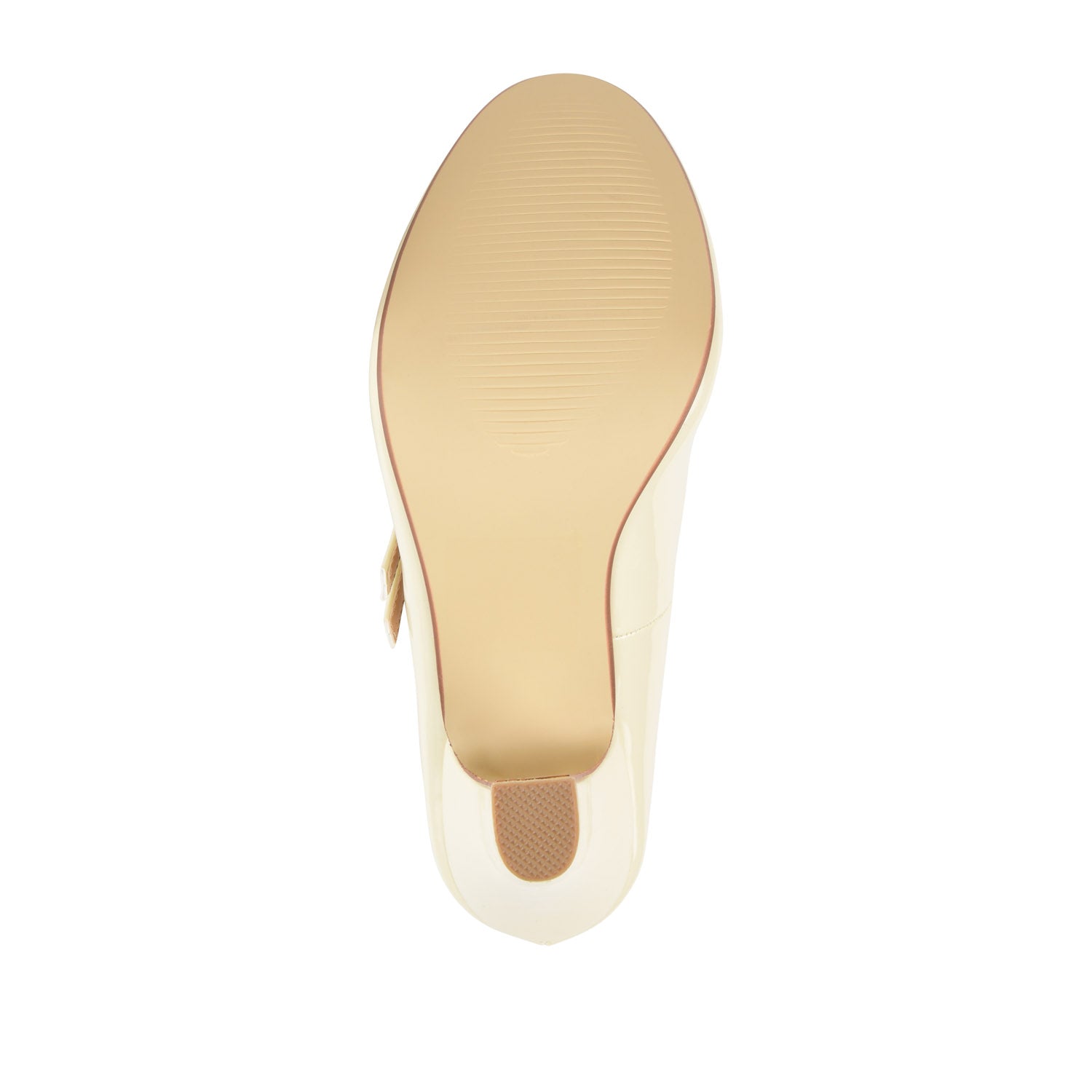 WENDY MARY JANE PUMP HEELS IN PATENT - Beige