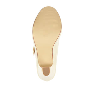 WENDY MARY JANE PUMP HEELS IN PATENT - Beige