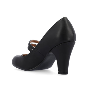 WINDY MARY JANE PUMP HEELS IN CROCO - Black