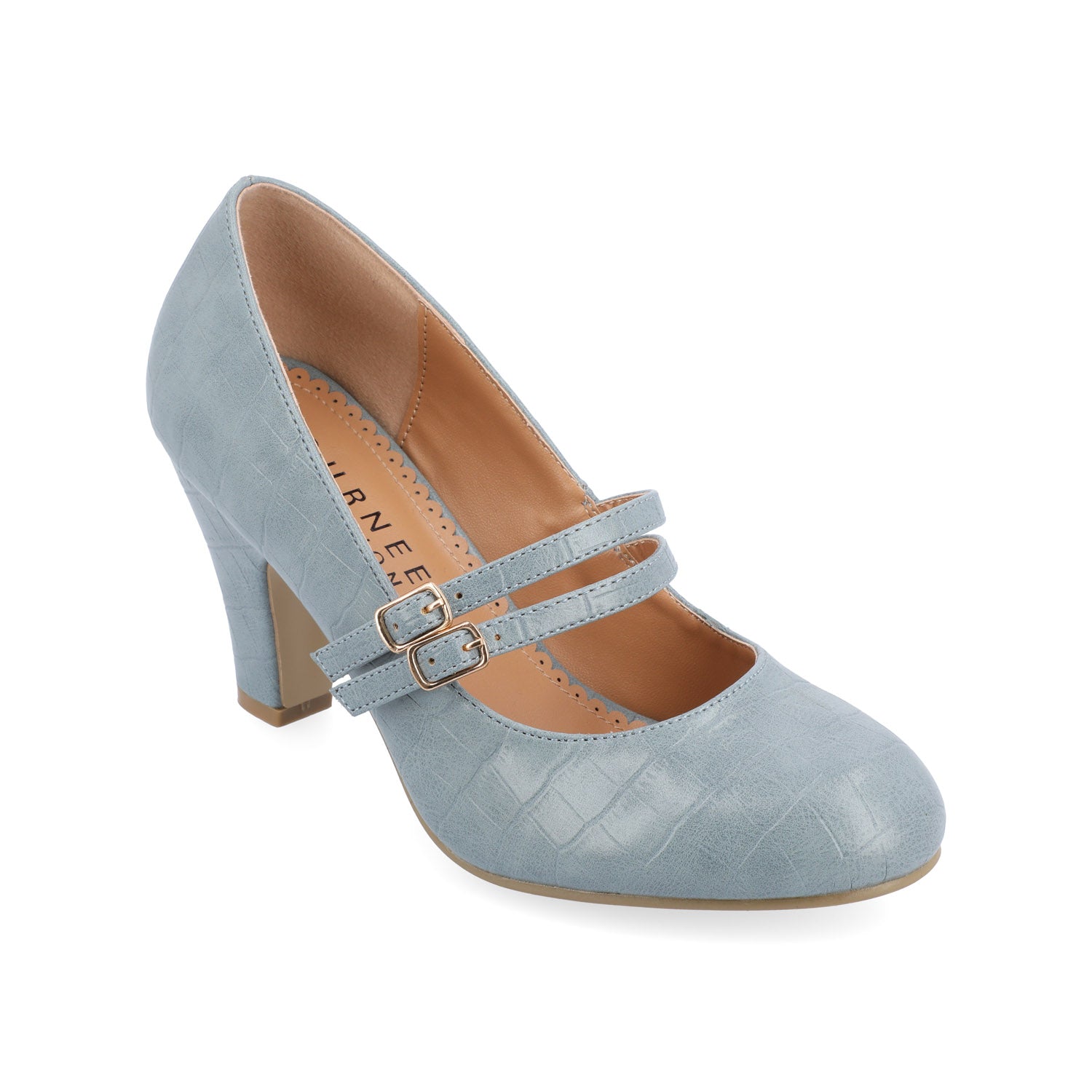 WINDY CROCO MARY JANE PUMP HEELS IN WIDE