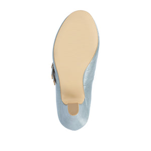 WINDY CROCO MARY JANE PUMP HEELS IN WIDE - Blue