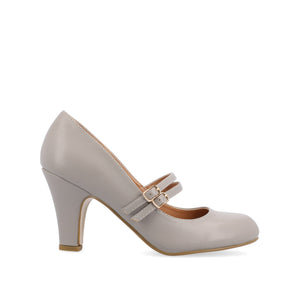 WINDY CROCO MARY JANE PUMP HEELS IN WIDE - Grey
