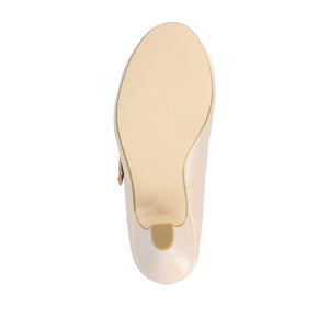 WINDY STATMENT MARY JANE PUMP HEELS IN WIDE - Nude