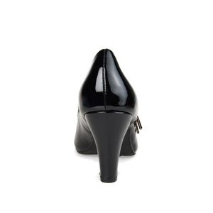 WINDY MARY JANE PUMP HEELS IN STATEMENT - Patent/Black