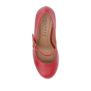 WINDY STATMENT MARY JANE PUMP HEELS IN WIDE - Red