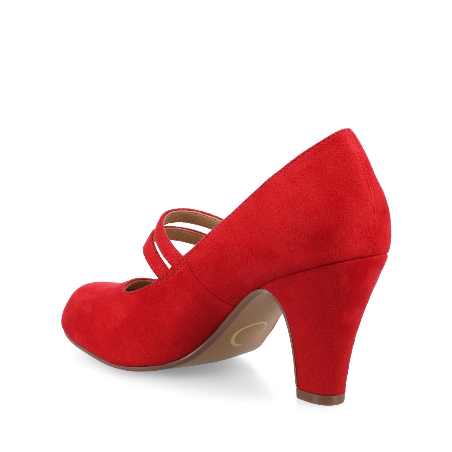 WINDY MARY JANE PUMP HEELS IN STATEMENT - Red Suede
