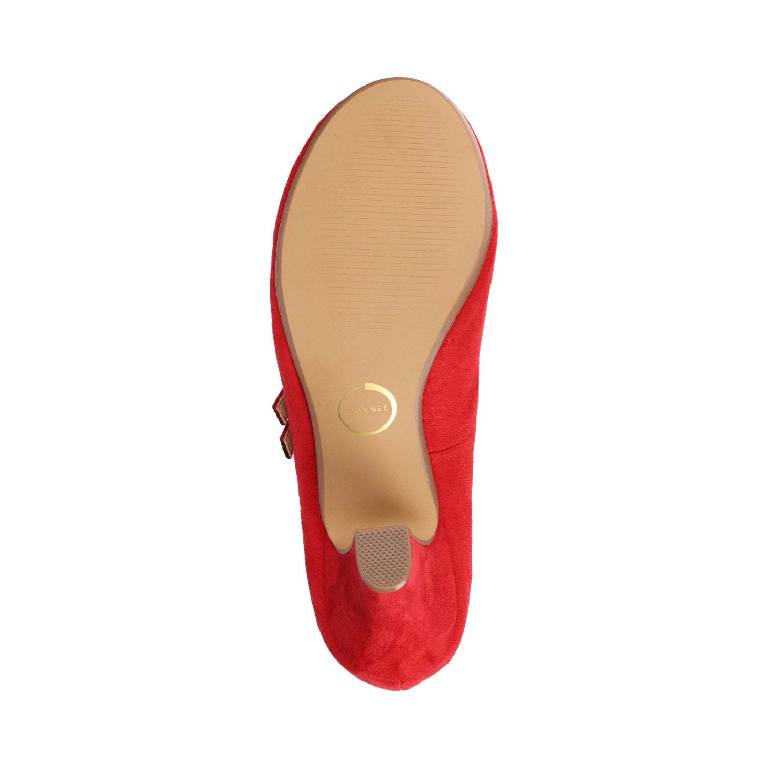 WINDY MARY JANE PUMP HEELS IN STATEMENT - Red Suede