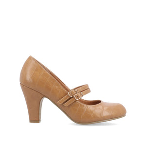 WINDY MARY JANE PUMP HEELS IN STATEMENT - Tan