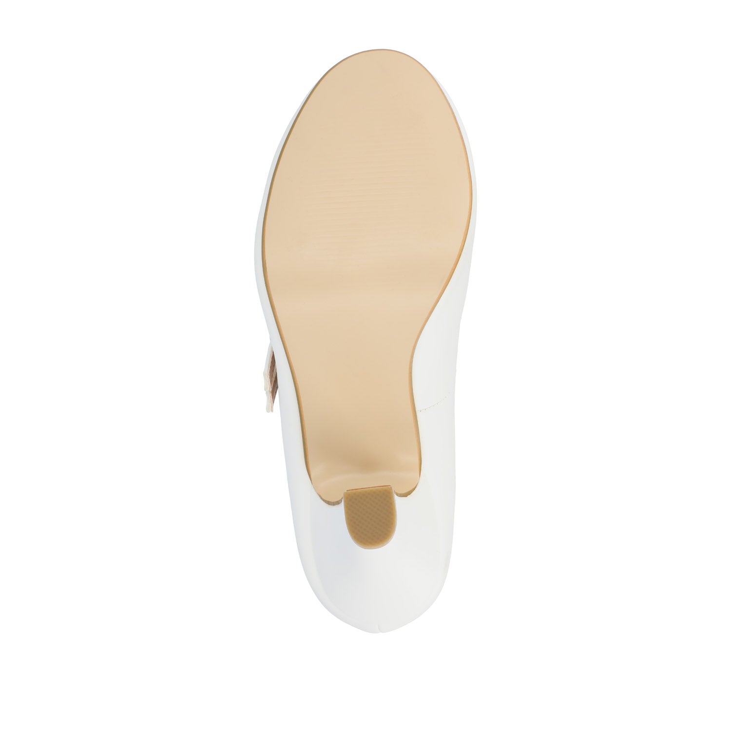 WINDY CROCO MARY JANE PUMP HEELS IN WIDE - White