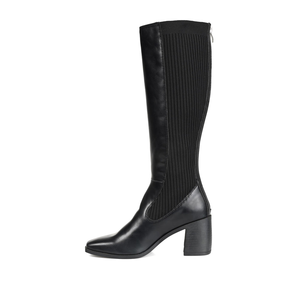 WINNY KNEE HIGH BOOTS IN FAUX LEATHER