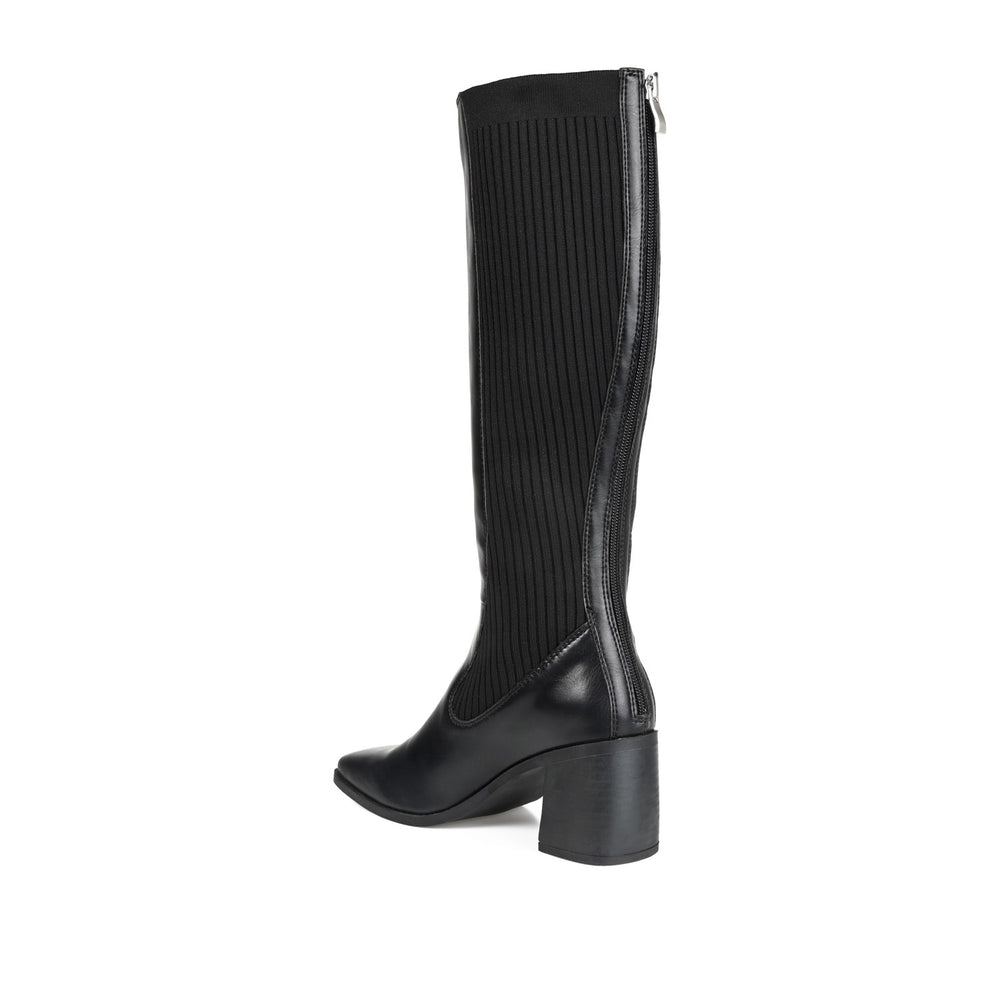 WINNY KNEE HIGH BOOTS IN FAUX LEATHER