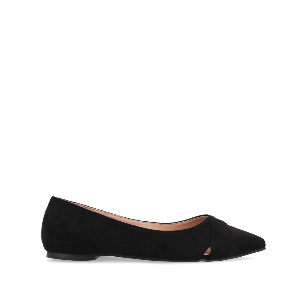 WINSLO POINTED TOE FLATS IN FAUX SUEDE