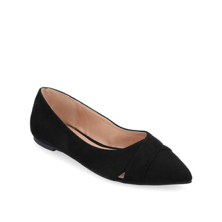 WINSLO POINTED TOE FLATS IN FAUX SUEDE