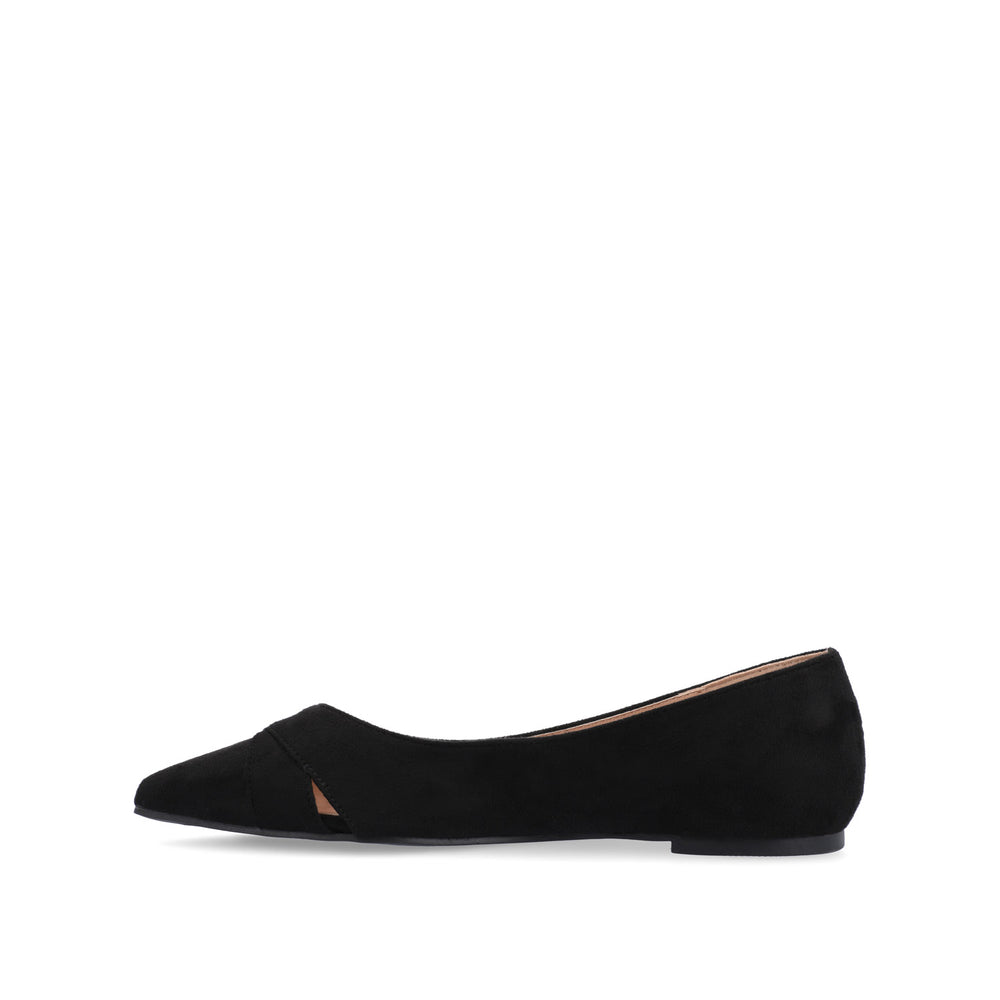 WINSLO POINTED TOE FLATS IN FAUX SUEDE