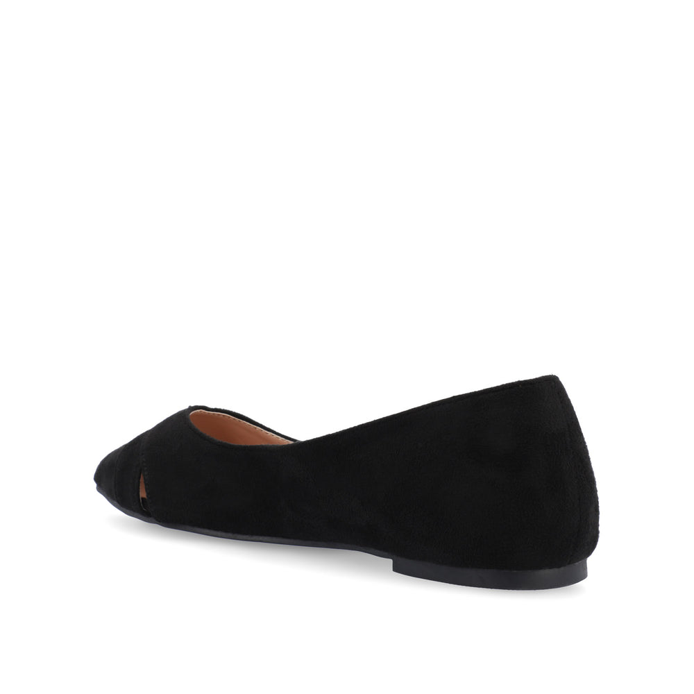 WINSLO POINTED TOE FLATS IN FAUX SUEDE