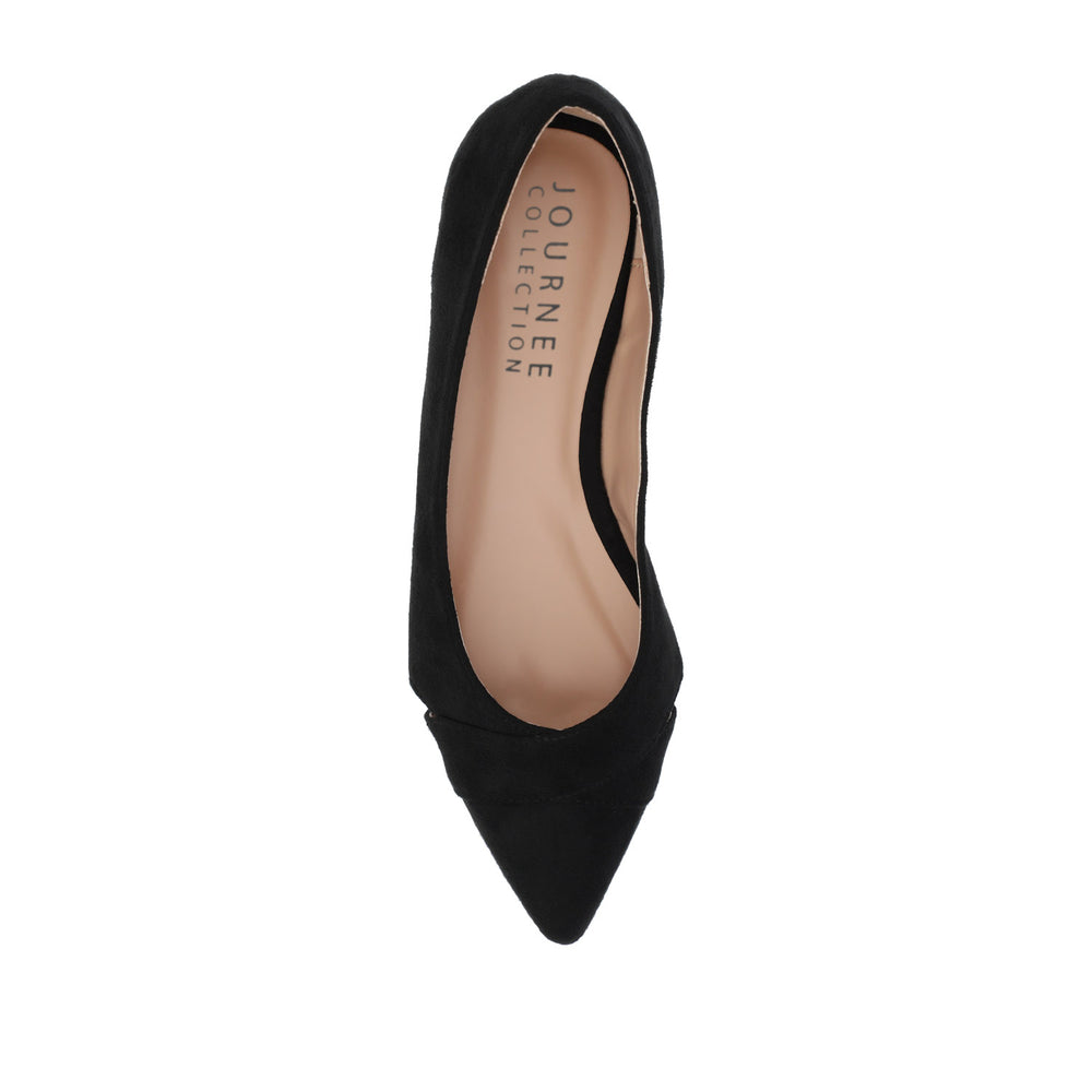 WINSLO POINTED TOE FLATS IN FAUX SUEDE