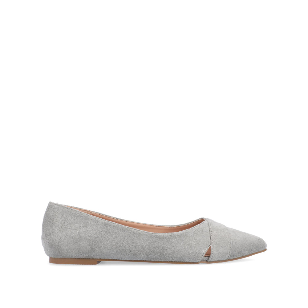 WINSLO POINTED TOE FLATS IN FAUX SUEDE