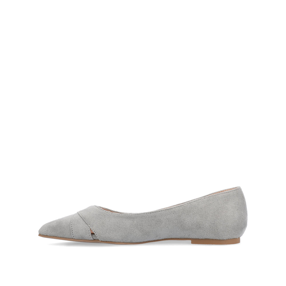 WINSLO POINTED TOE FLATS IN FAUX SUEDE