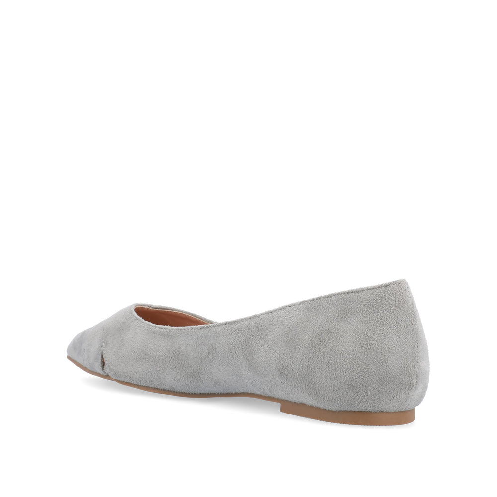 WINSLO POINTED TOE FLATS IN FAUX SUEDE