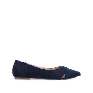 WINSLO POINTED TOE FLATS IN FAUX SUEDE