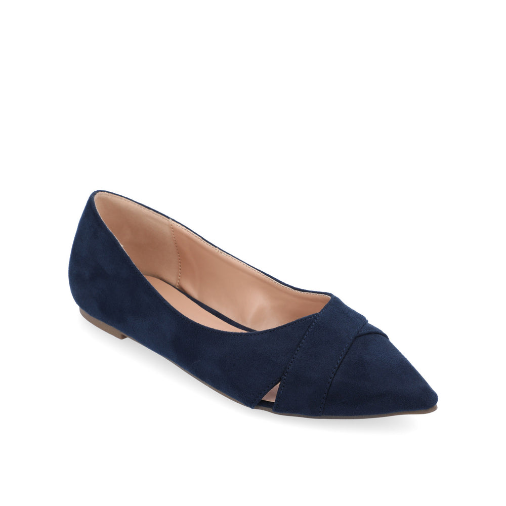 WINSLO POINTED TOE FLATS IN FAUX SUEDE