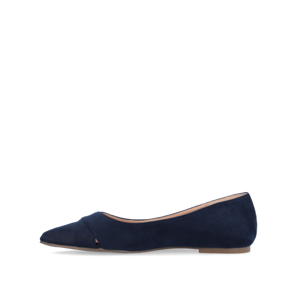 WINSLO POINTED TOE FLATS IN FAUX SUEDE