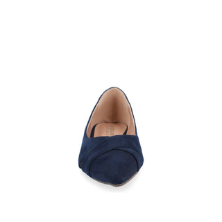 WINSLO POINTED TOE FLATS IN FAUX SUEDE