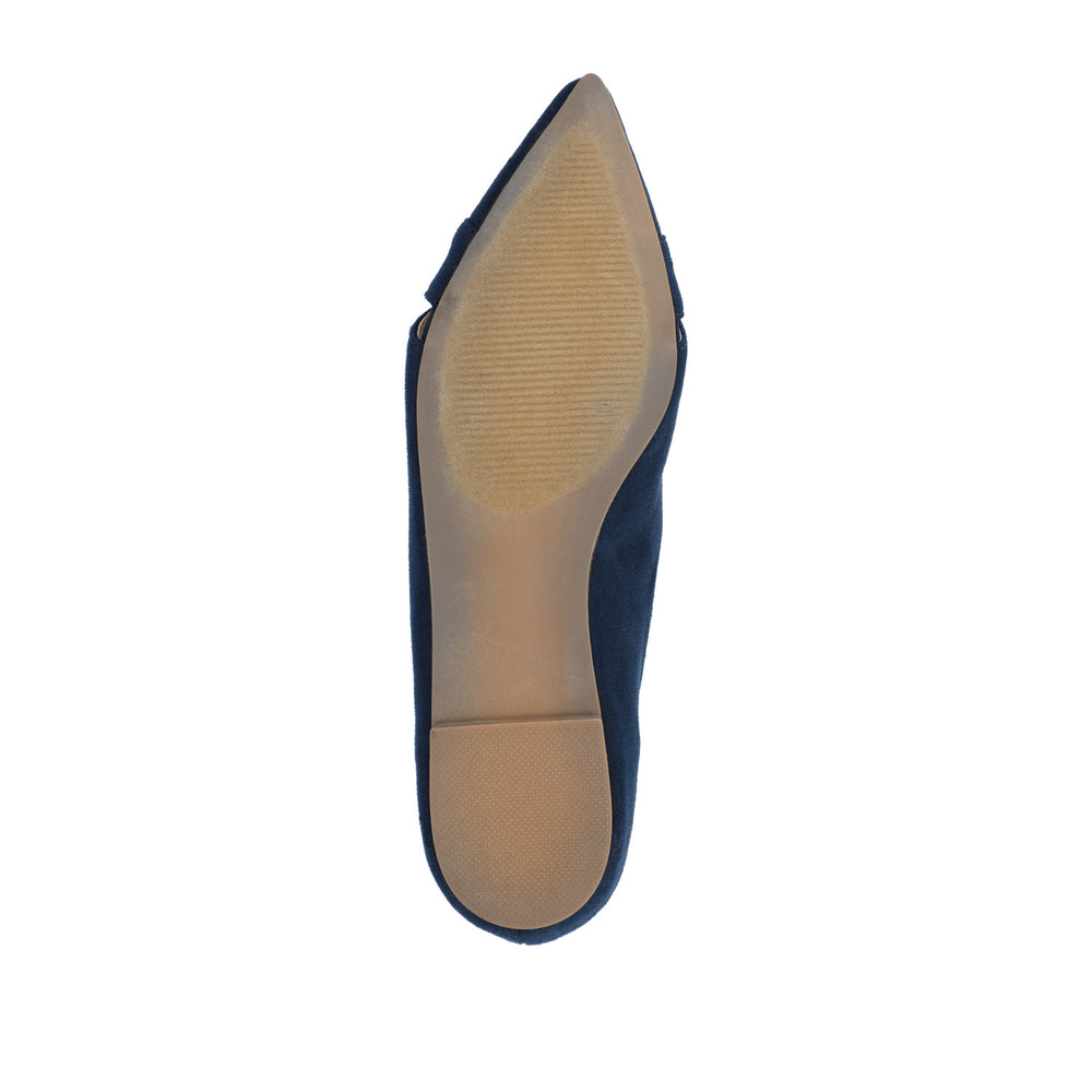 WINSLO POINTED TOE FLATS IN FAUX SUEDE