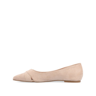 WINSLO POINTED TOE FLATS IN FAUX SUEDE