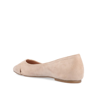 WINSLO POINTED TOE FLATS IN FAUX SUEDE