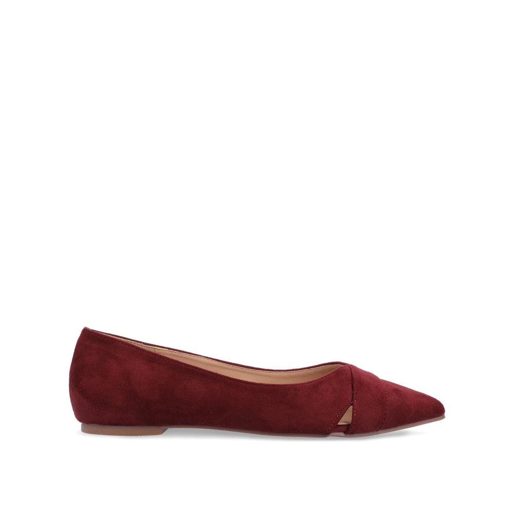 WINSLO POINTED TOE FLATS IN FAUX SUEDE