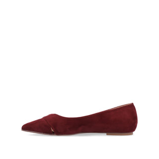 WINSLO POINTED TOE FLATS IN FAUX SUEDE