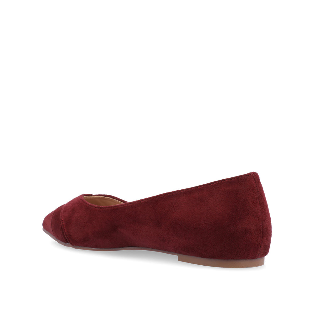 WINSLO POINTED TOE FLATS IN FAUX SUEDE