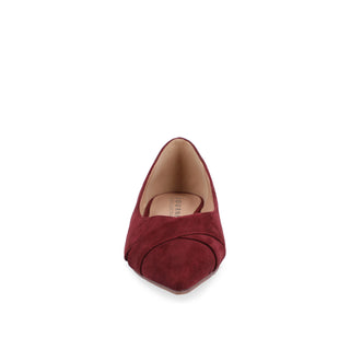 WINSLO POINTED TOE FLATS IN FAUX SUEDE